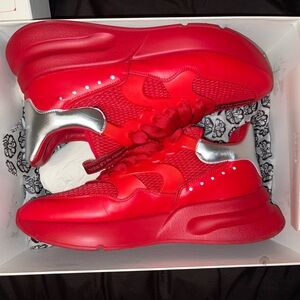 Alexander McQueen White Box with Red Accents